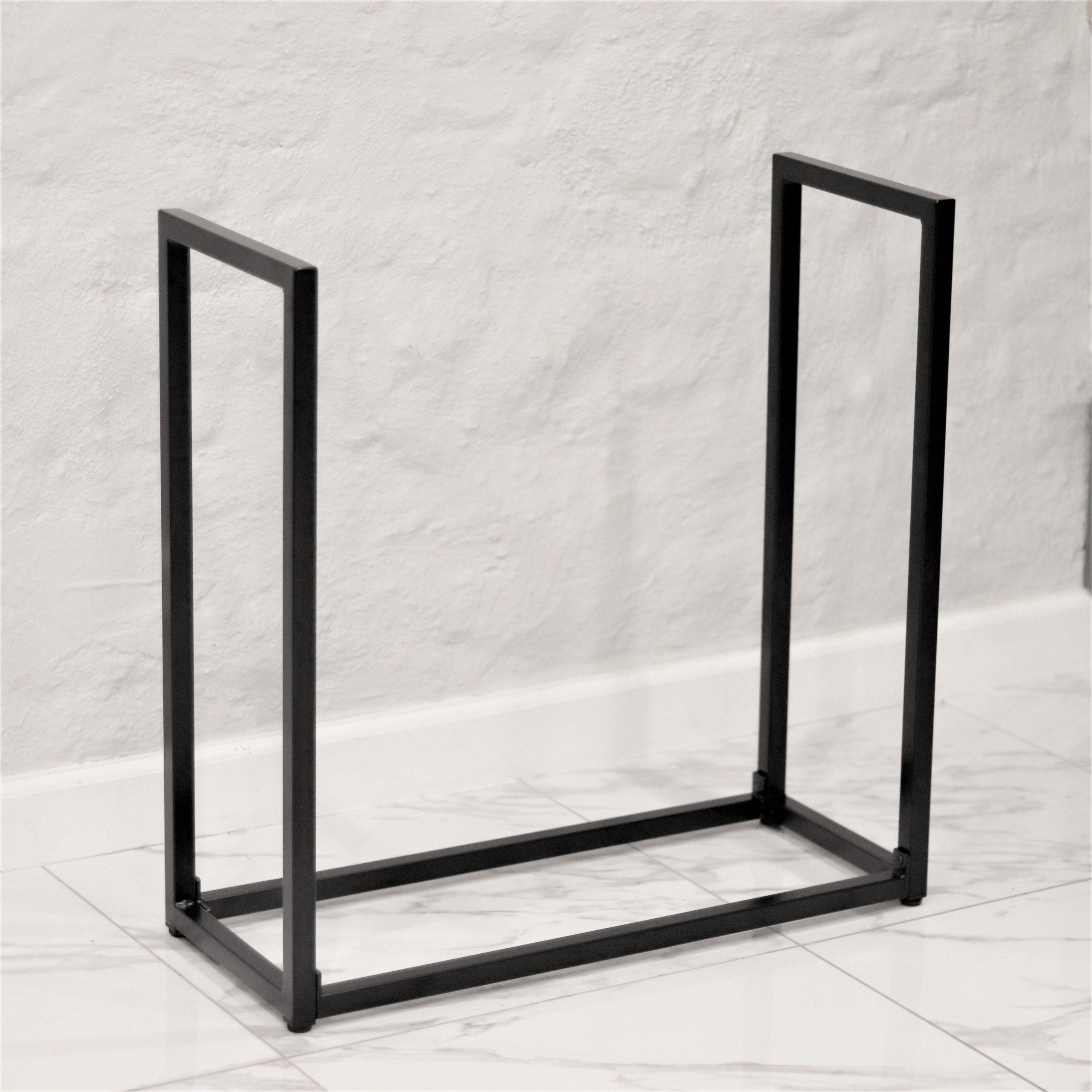 Nordic U-Shaped Firewood Holder – Indoor and Outdoor | Custom Designs, Sizes & Colors | Tower | Tall and Wide | Black