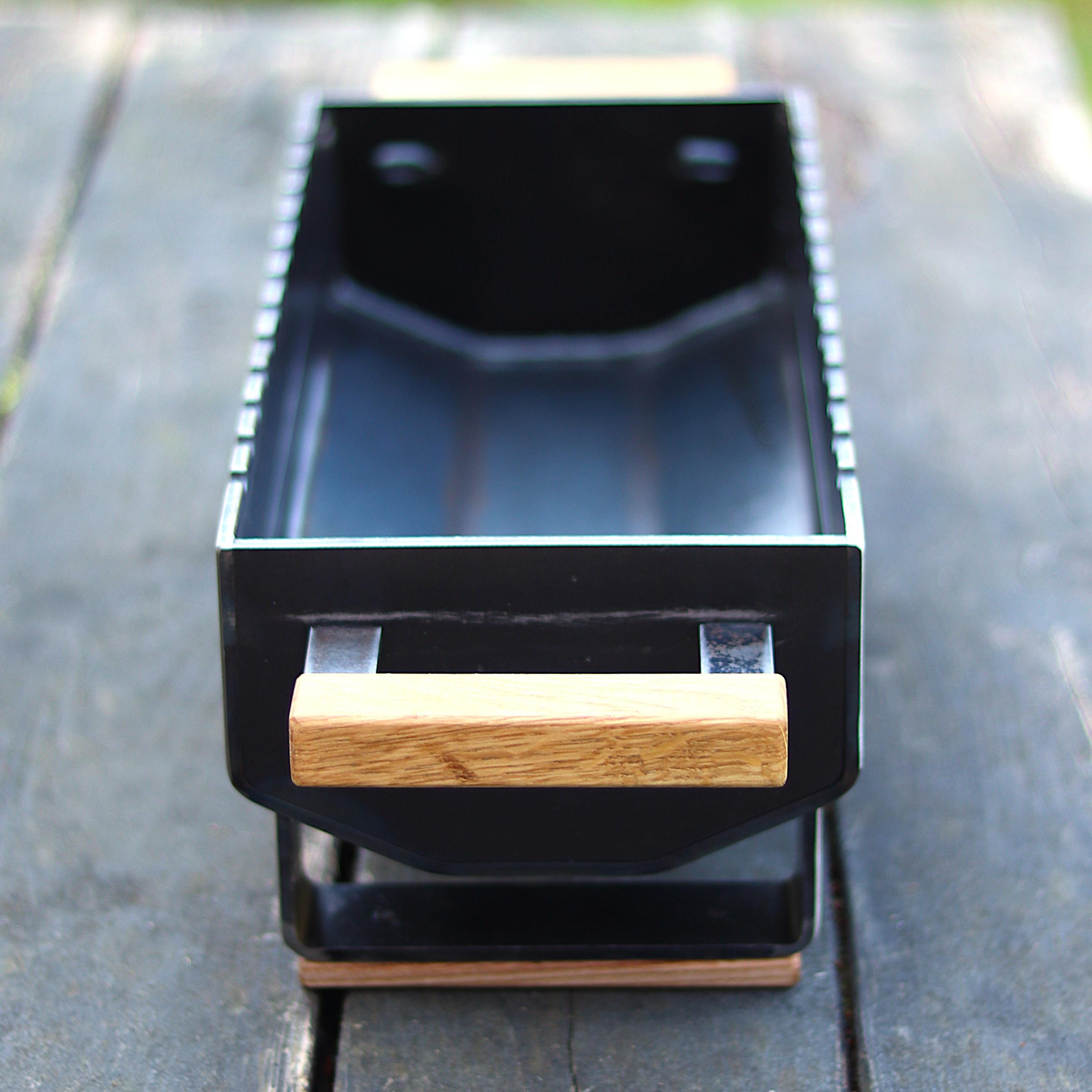 Grill – Portable, Hibachi / Yakitori Style Mangal for charcoal use with hardwood handles.