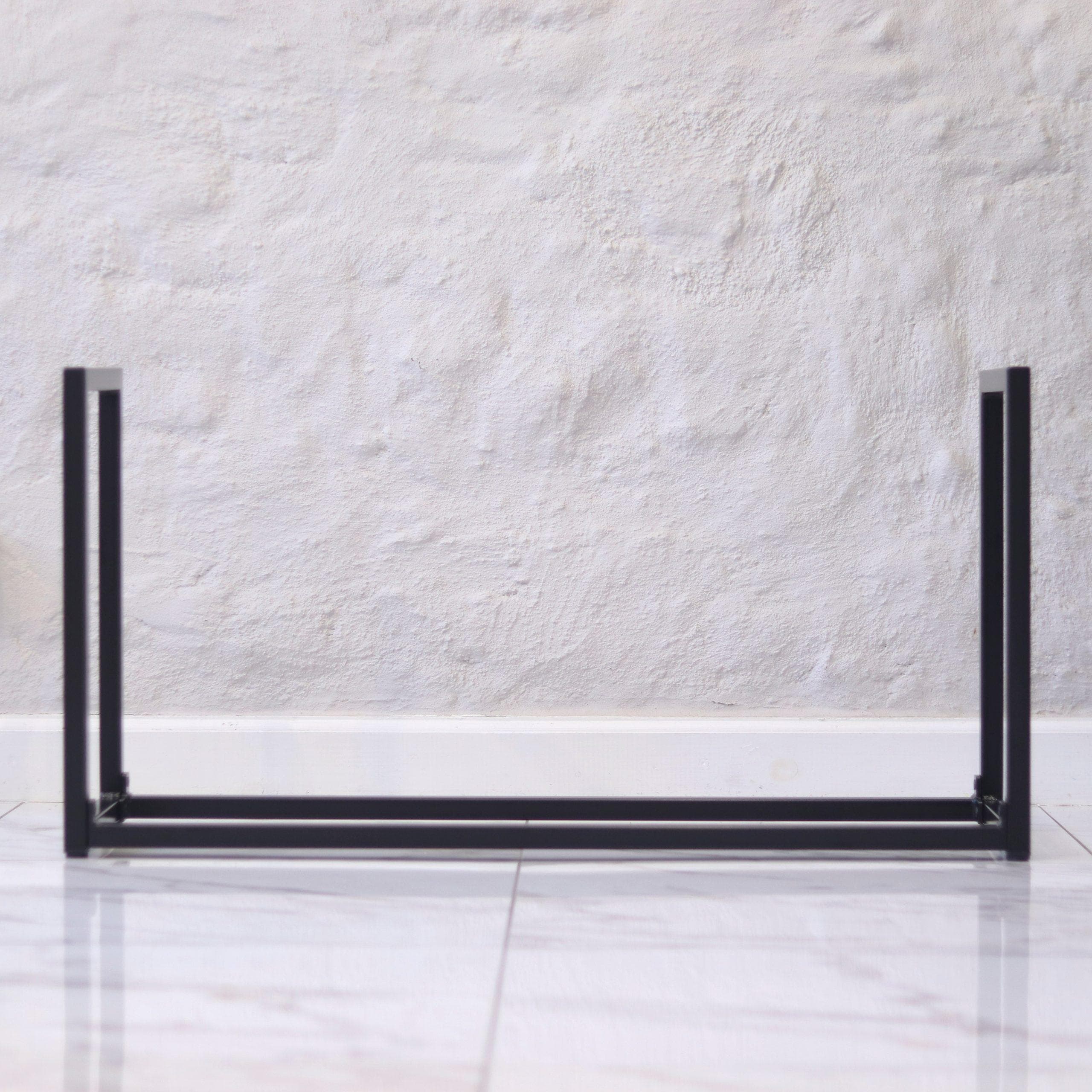 Nordic U-Shaped Firewood Holder – Indoor and Outdoor | Custom Designs, Sizes & Colors | Tower | Tall and Wide | Black