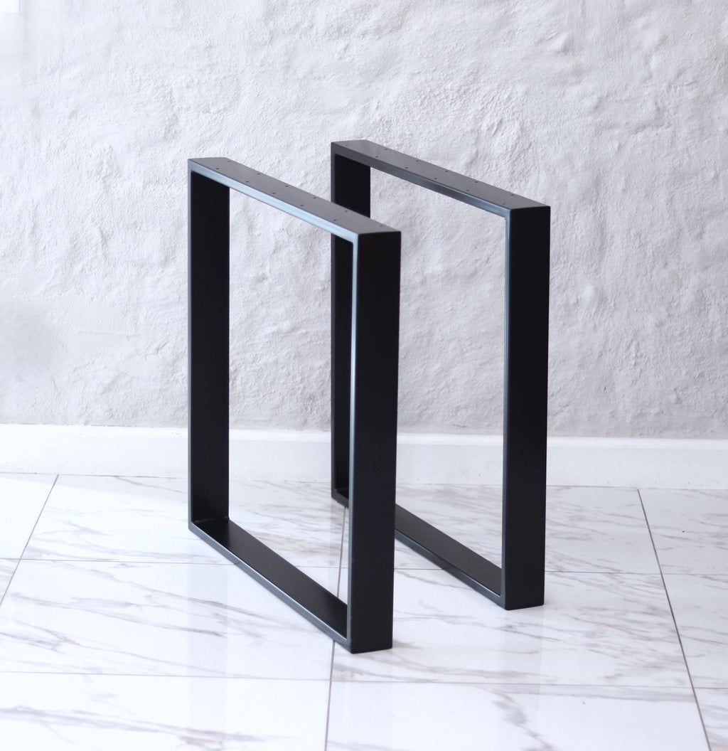 Table Base / Legs for dining, coffee table, desk or bench (Set of 2) | Any size and RAL color is available