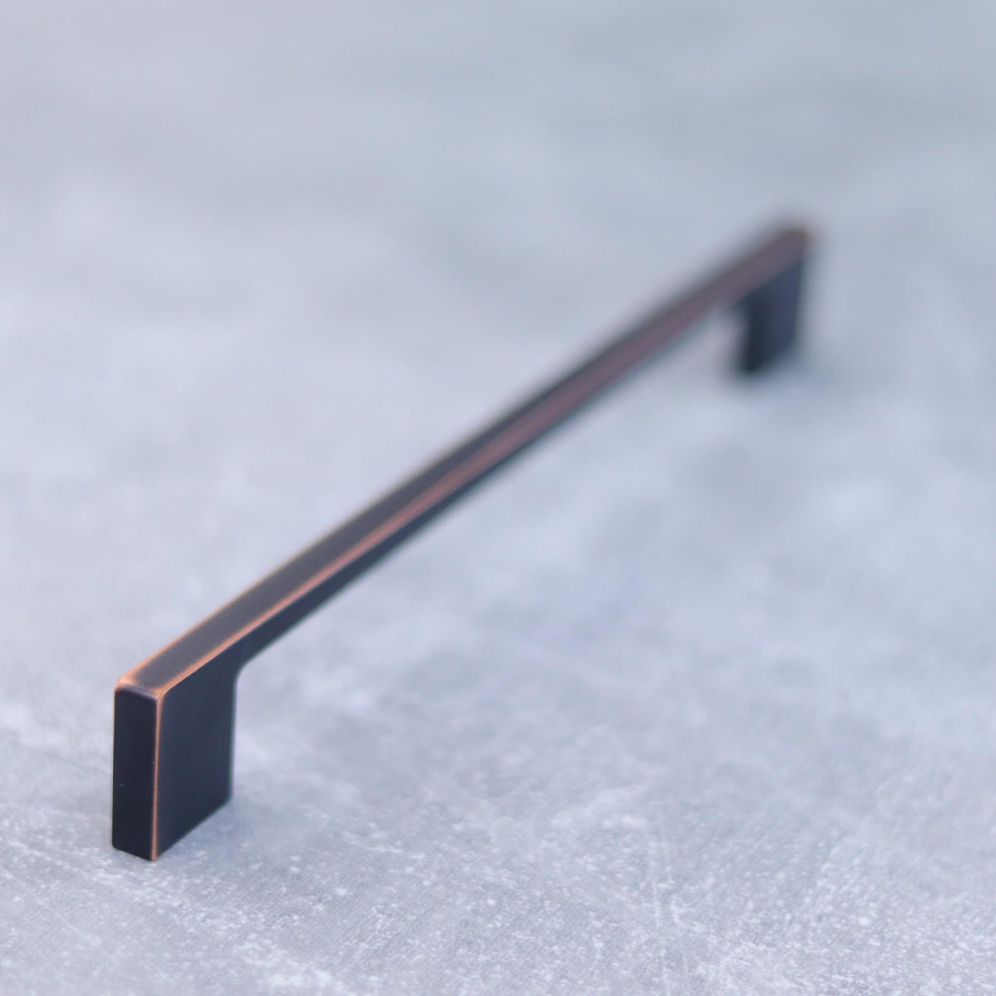 Oil Rubbed Bronze Drawer Pull – Vintage Copper Cabinet Handle | Custom Sizes