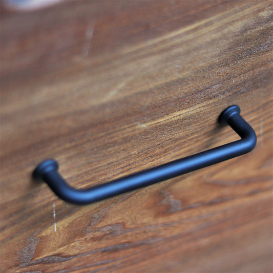 Black Cabinet Pull - Modern Minimalistic Drawer Pull Handle - For Dresser, Kitchen, Wardrobe and other furniture